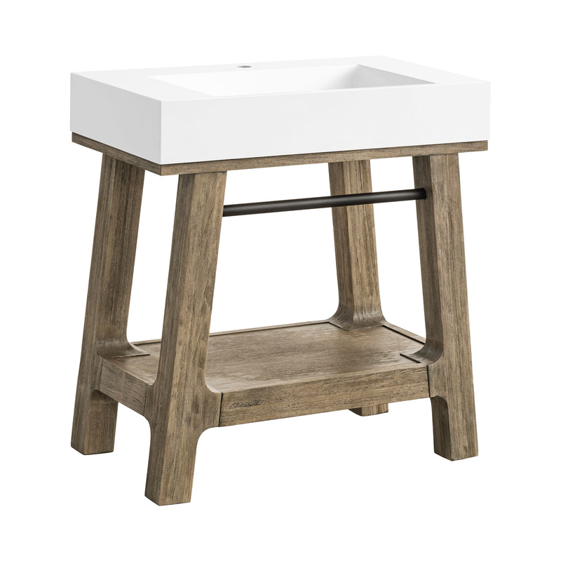 James Martin Auburn 31.5" Console Base, Weathered Timber, view 6