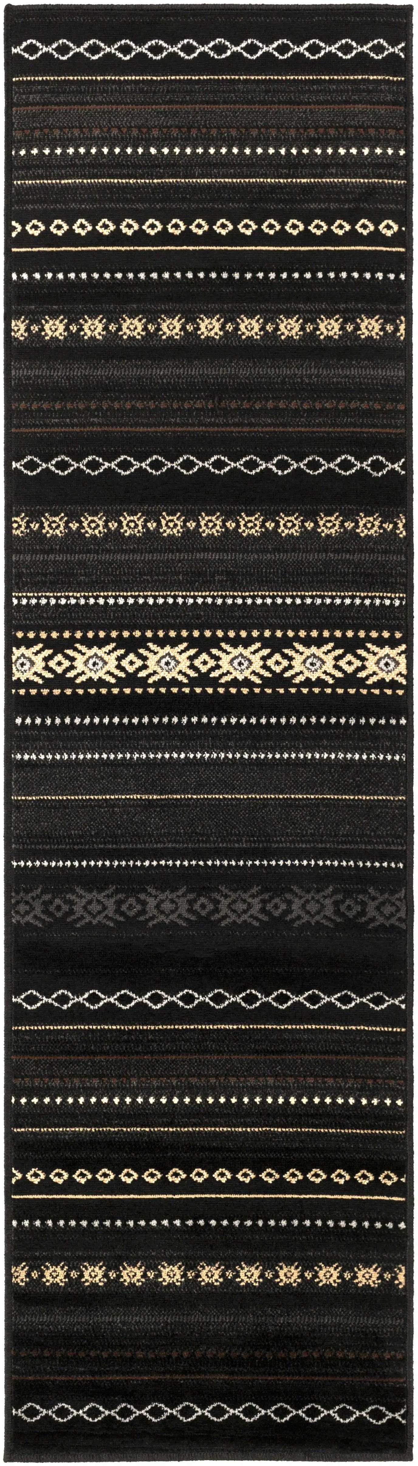 Fogertown Black Western Rug by Boutique Rugs