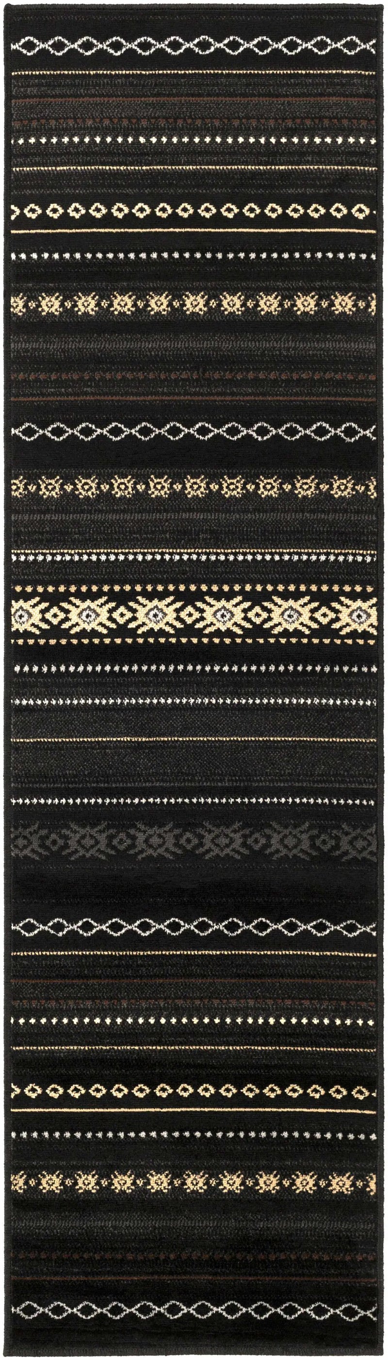 Fogertown Black Western Rug by Boutique Rugs
