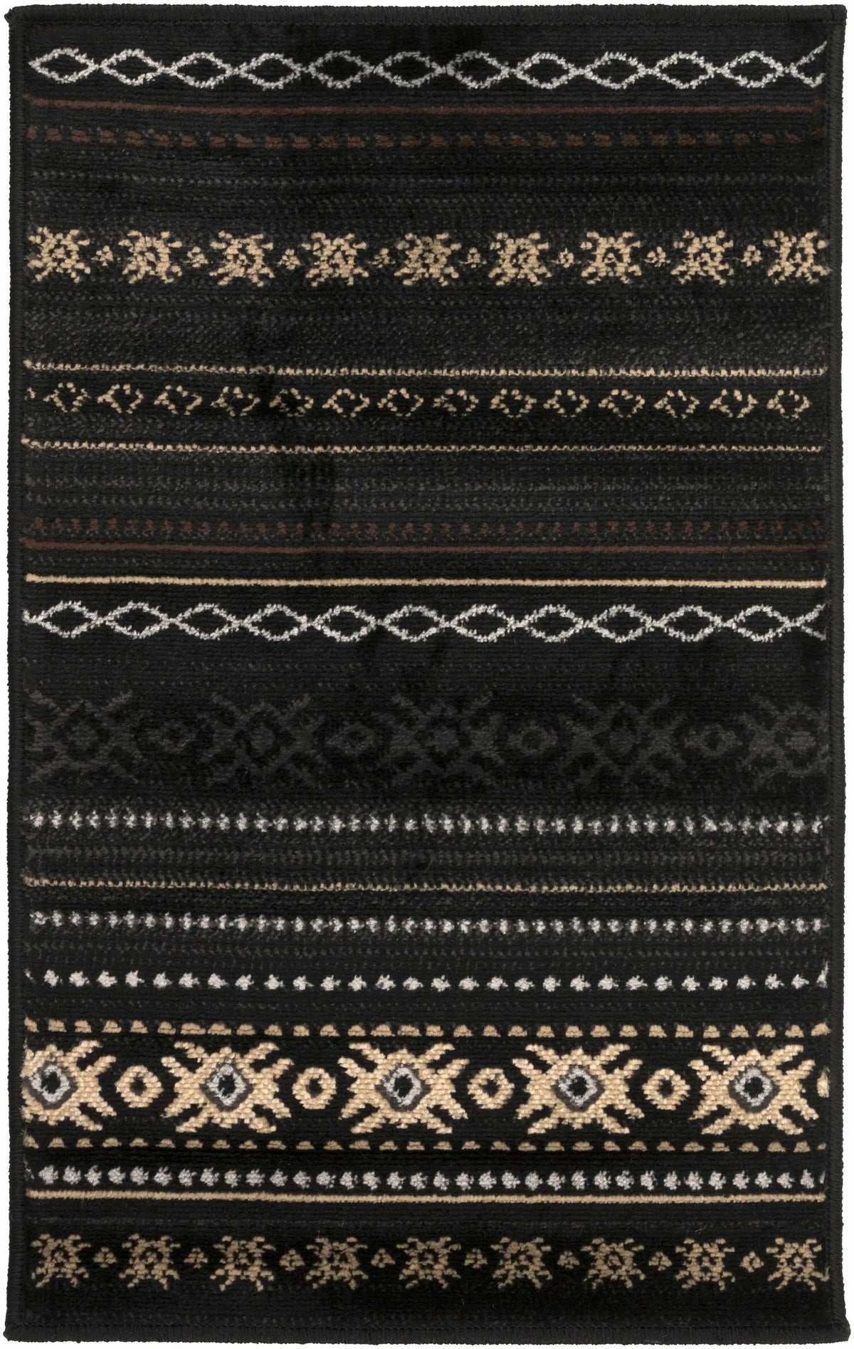 Fogertown Black Western Rug, photo 7 of 8