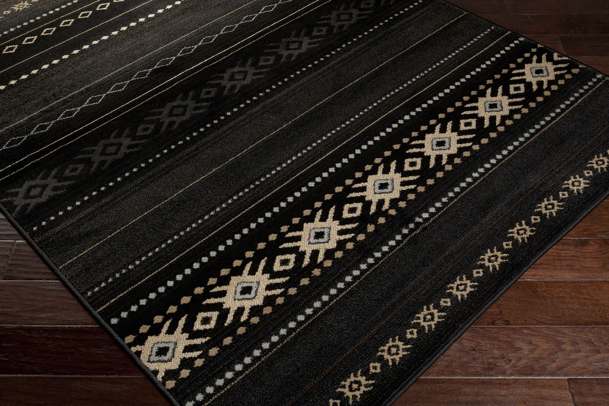 Fogertown Black Western Rug, photo 5 of 8