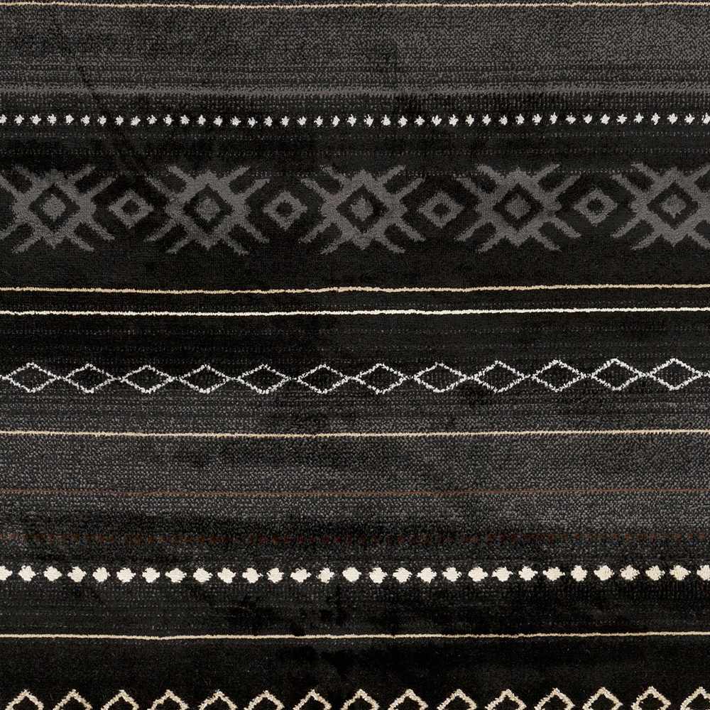 Fogertown Black Western Rug, sample swatch