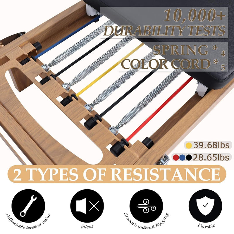 Core Pilates Apex Foldable Dual Resistance Pilates Reformer With Jumpboard (SAK83914) by SAKSBY WHOLESALE