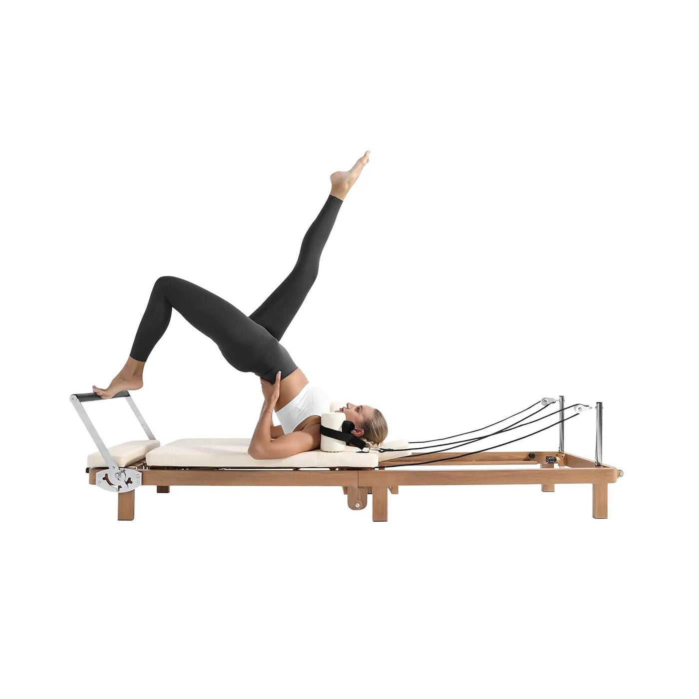 Apex Foldable Dual Resistance Pilates Reformer With Jumpboard (SAK83914) by SAKSBY WHOLESALE