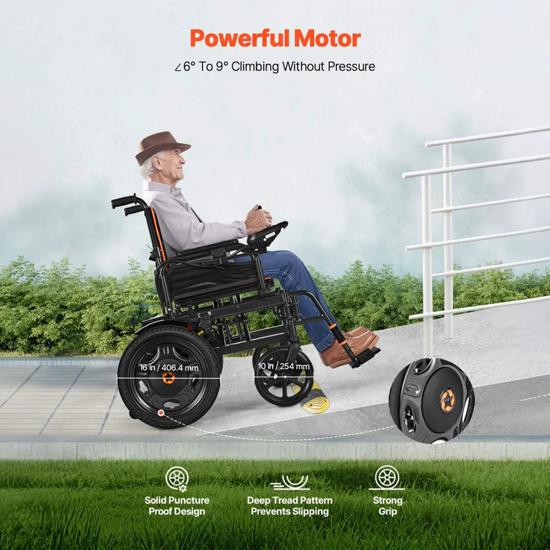 Motivo Foldable Lightweight Electric Wheelchair With One-Button Folding And One-Hand Operation (SAK48215) by SAKSBY WHOLESALE