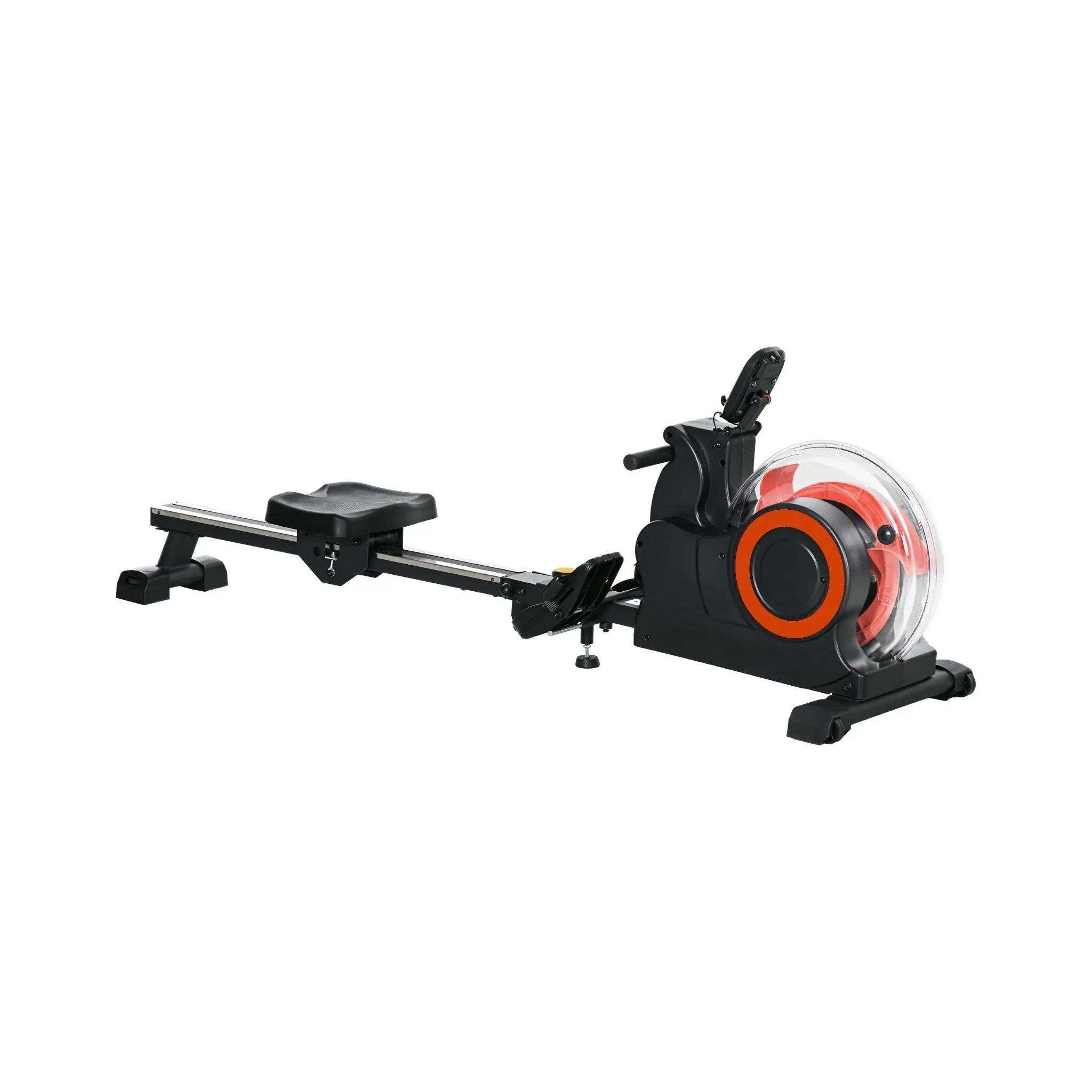 Rovix Foldable Water Rowing Machine With Adjustable Resistance, Wheels, LCD Monitor And Tablet Holder (SAK53758) by SAKSBY WHOLESALE