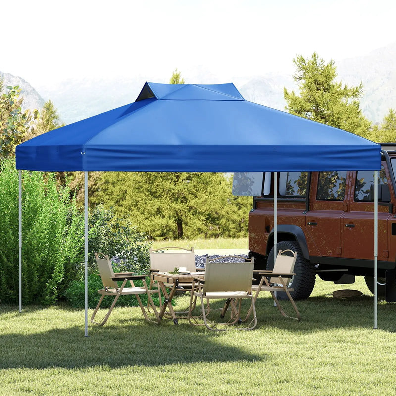 10 X 10 FT Foldable Outdoor Patio Shelter Canopy Tent with 1-Push Center Lock by DirectDeals
