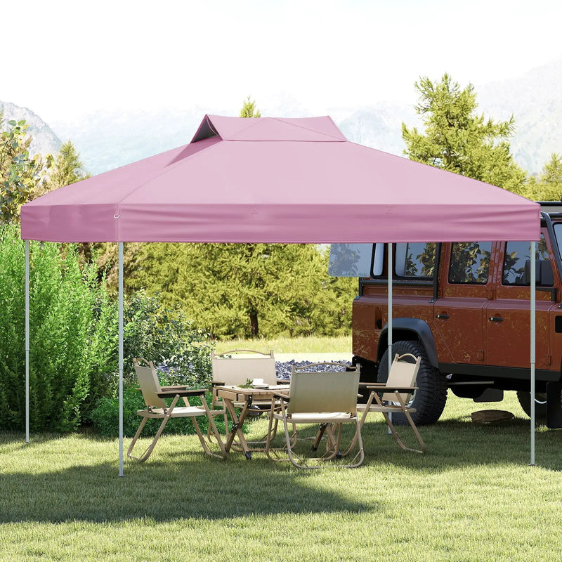 10 X 10 FT Foldable Outdoor Patio Shelter Canopy Tent with 1-Push Center Lock by DirectDeals