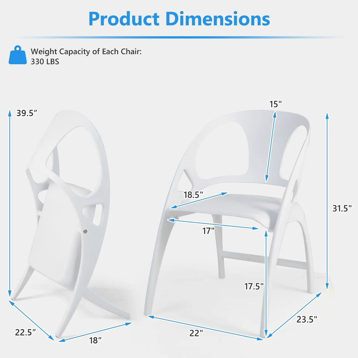 Folding Dining Chairs Set of 2 with Armrest and High Backrest, photo 14 of 32