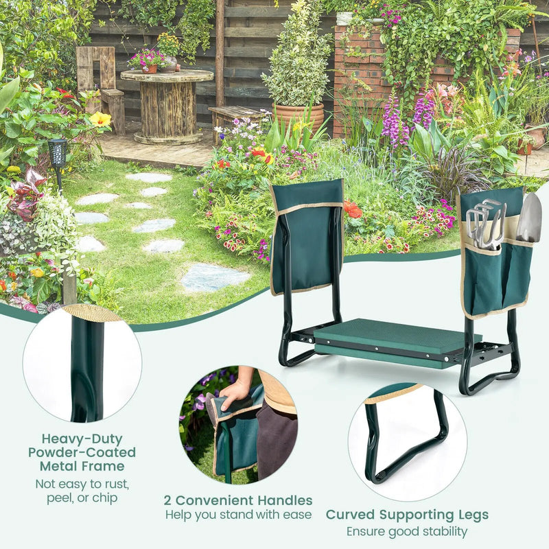 Folding Garden Kneeler and Seat Bench by DirectDeals