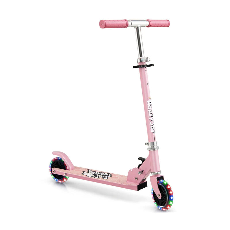 Folding Kick Scooter with 3 Adjustable Heights for Kids by DirectDeals