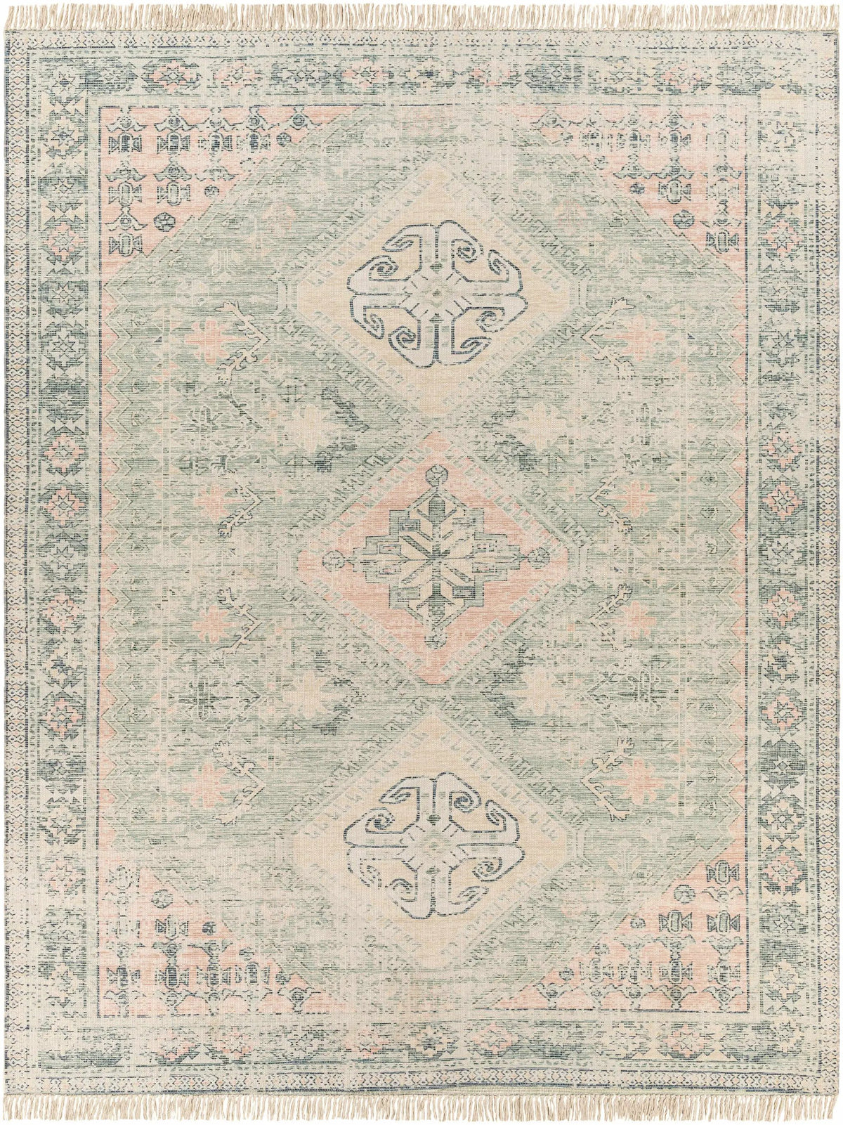 Foraker Sage Green Cotton Rug, photo 13 of 13