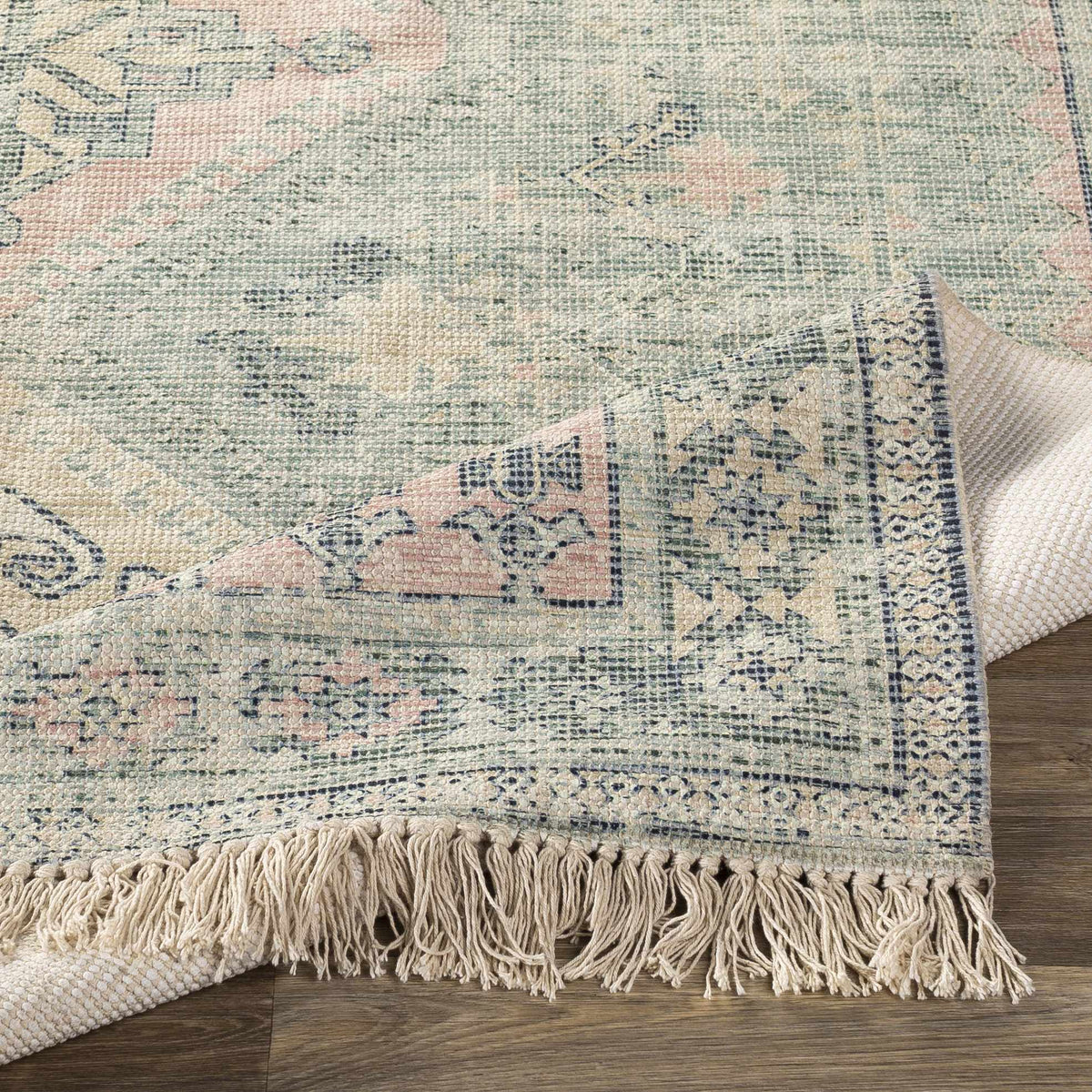 Foraker Sage Green Cotton Rug, photo 9 of 13