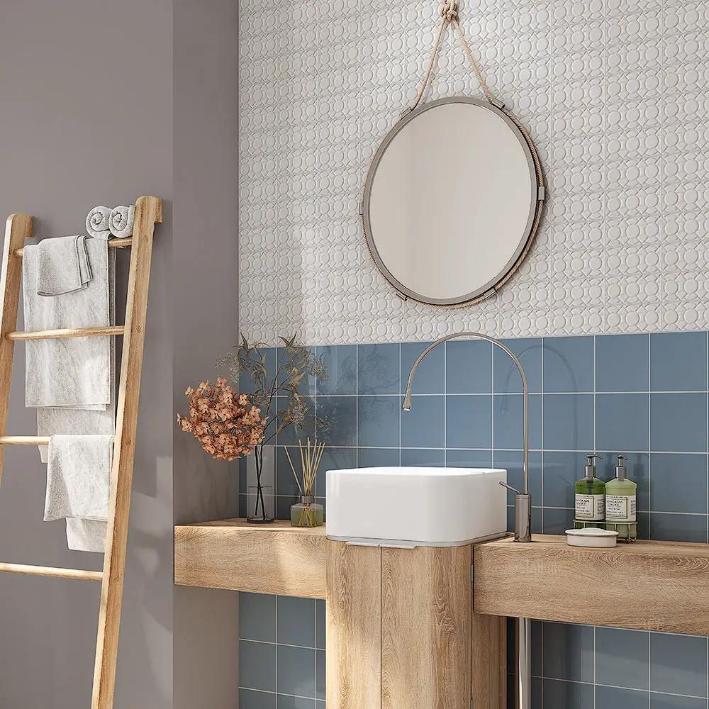 Forest Glossy Ceramic Tiles 6x6 by Stonetiledepot