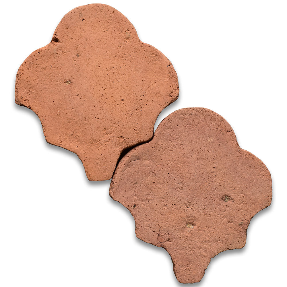 Forma De Ventilador Natural Fan Shape Terracotta Tiles 6 3/4x6 1/2 Terracotta Natural 6x6 Tiles — 2