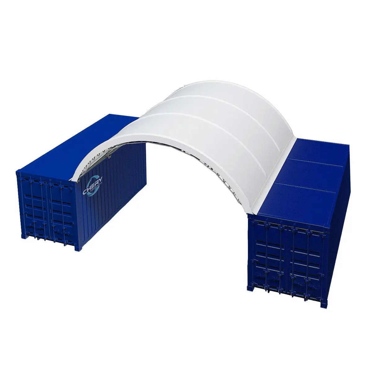 Reinforced 20'x20' Double Truss Container Shelter by Chery Industrial