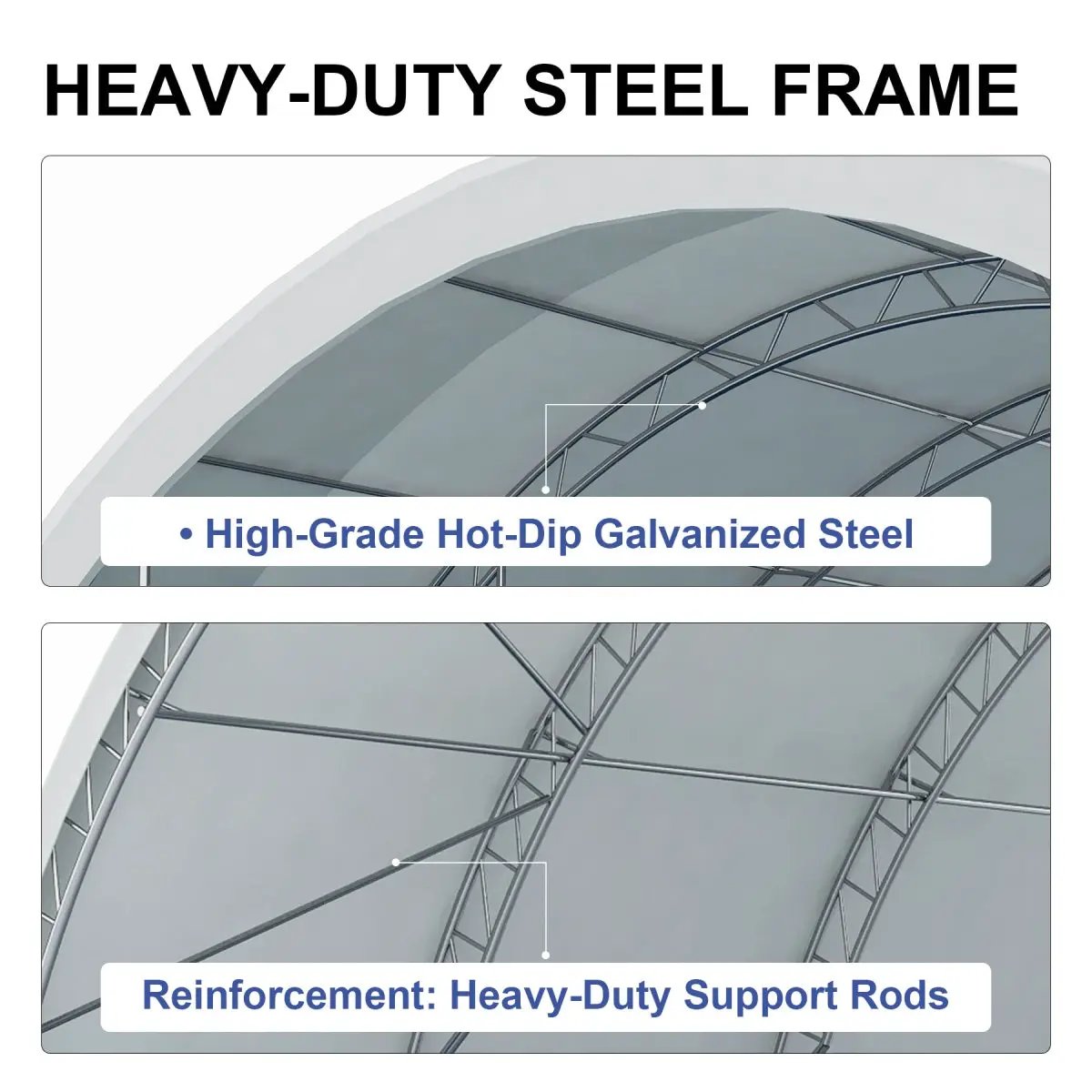 Reinforced 20'x20' Double Truss Container Shelter by Chery Industrial