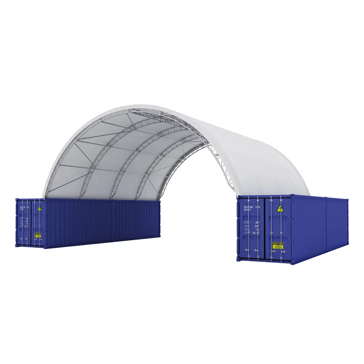 Reinforced 40'x40'x15' Double Truss Container Shelter by Chery Industrial