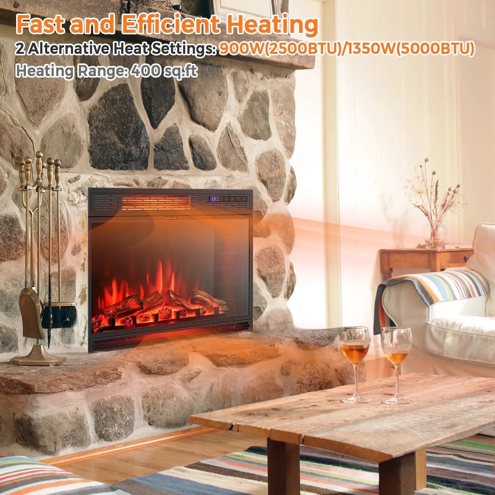 25 Inches Recessed Electric Heater by DirectDeals
