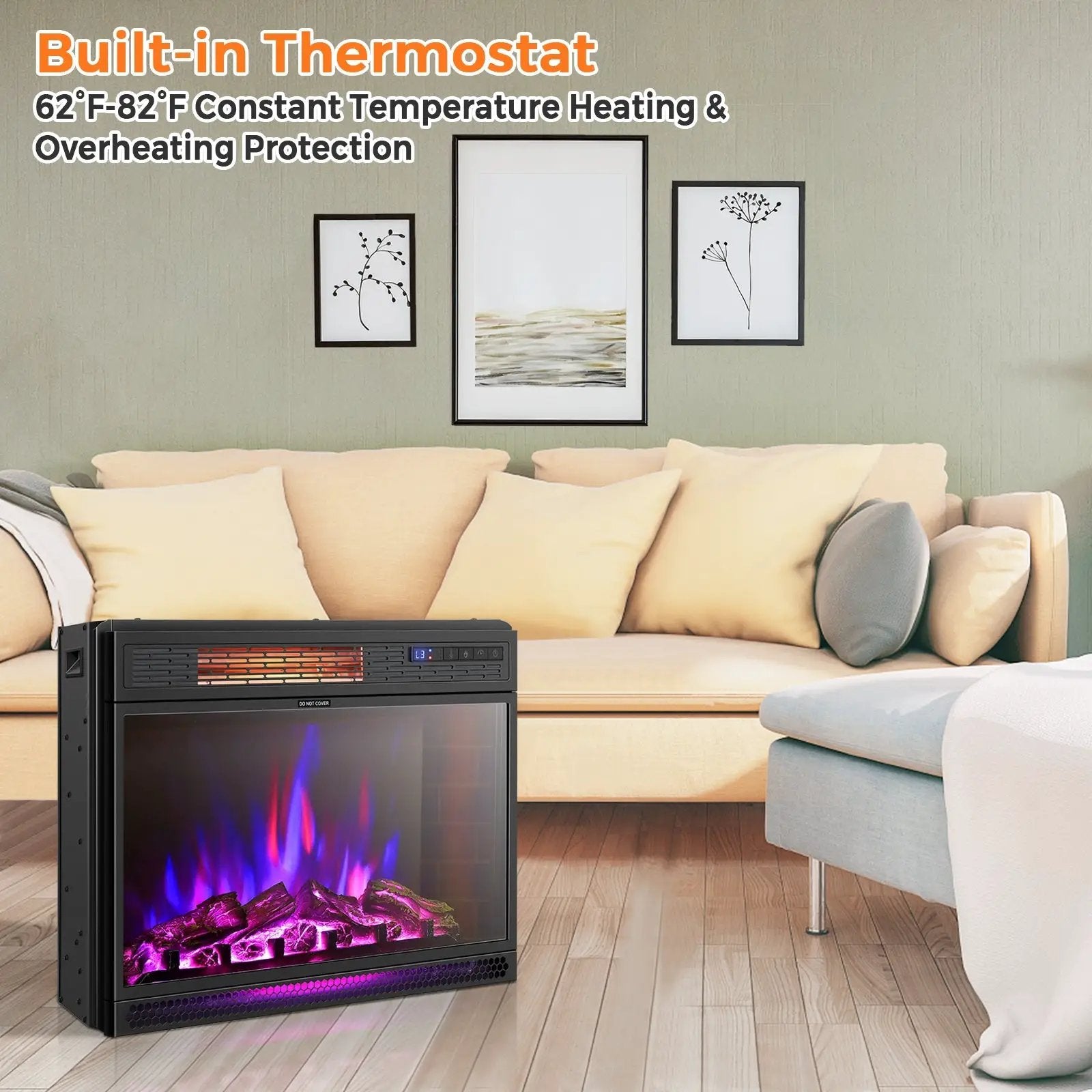 25 Inches Recessed Electric Heater by DirectDeals