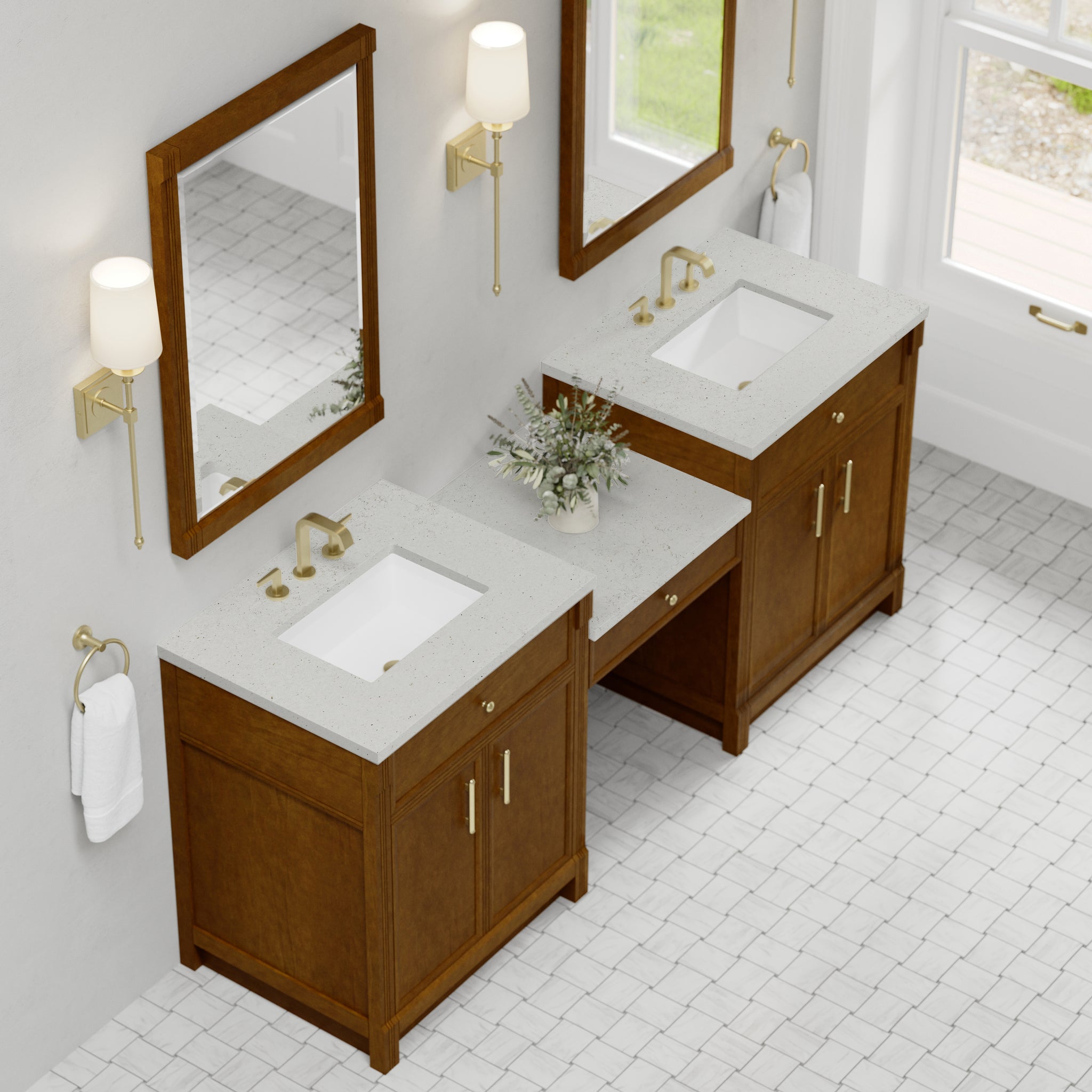 James Martin Bellshire 84" Double Bathroom Vanity, Honey Oak, view 14