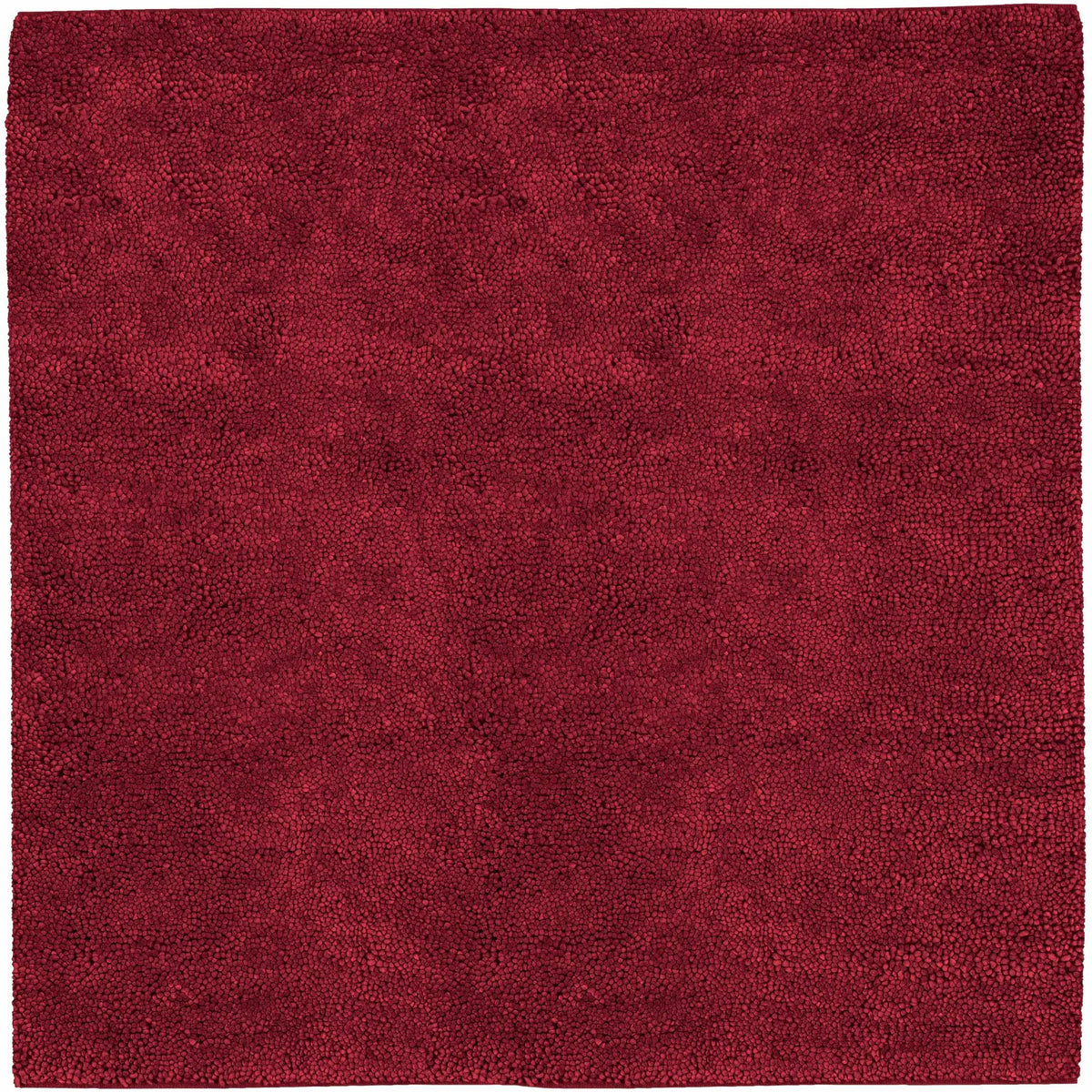 Frederika Solid Dark Red Wool Shag Rug - Clearance, photo 8 of 8