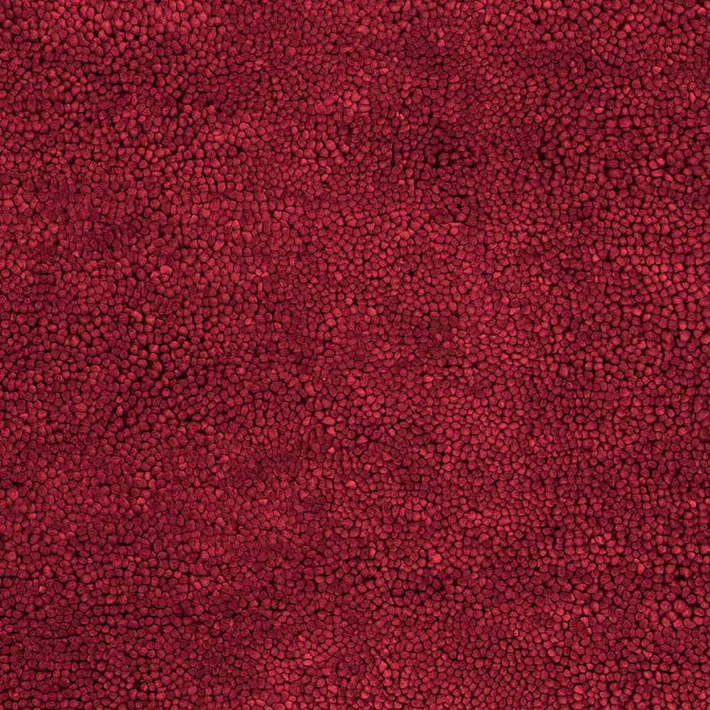 Frederika Solid Dark Red Wool Shag Rug - Clearance, sample swatch