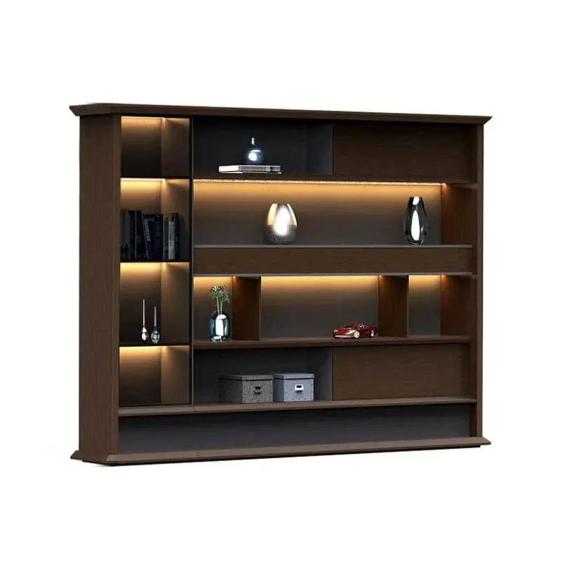 Altus · Office Library Wall Shelves w/ Integrated Lighting by Arc Grove
