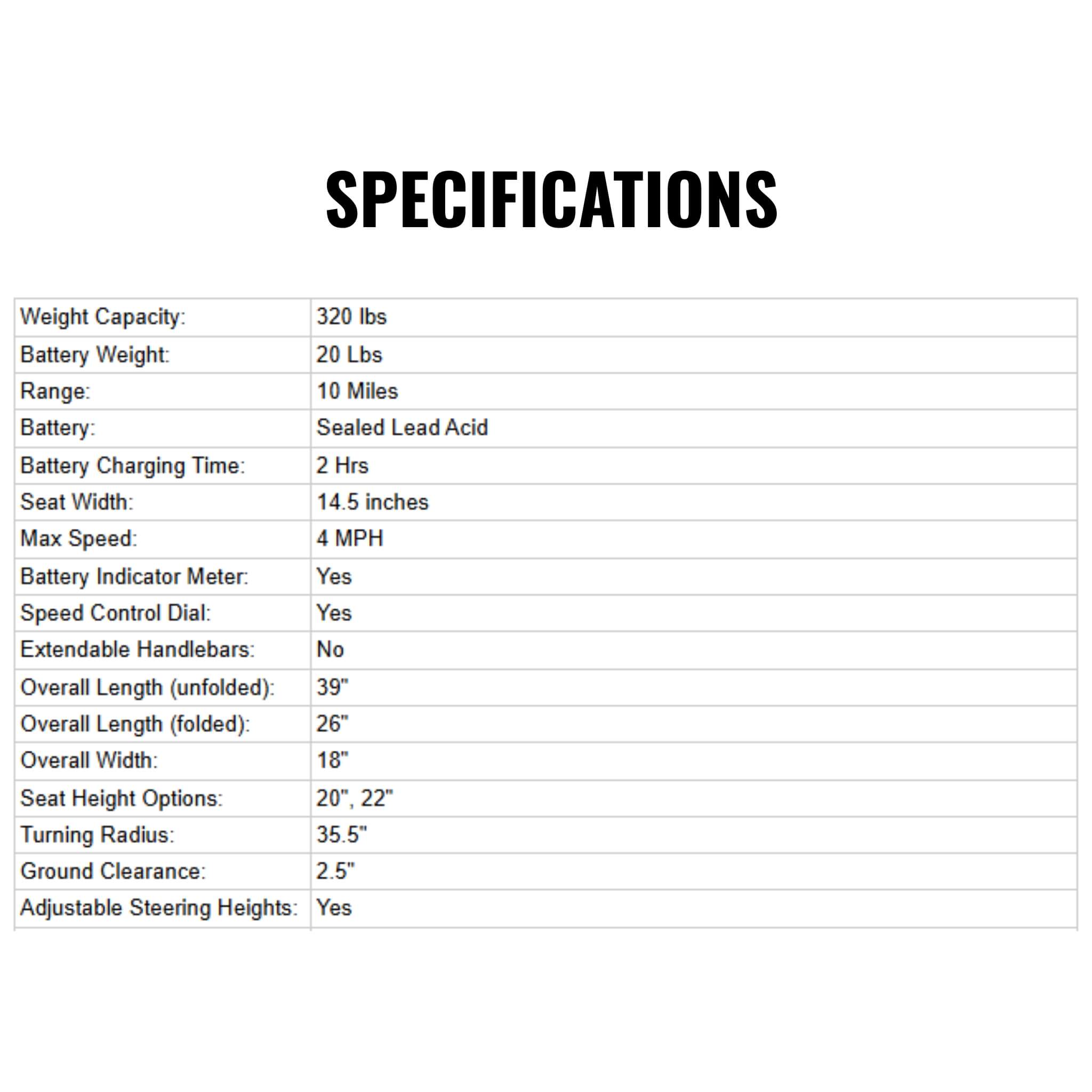 Freerider USA Luggie Classic 2 Mobility Scooter With Adjustable Steering Heights, 320LBS (SAK68371)