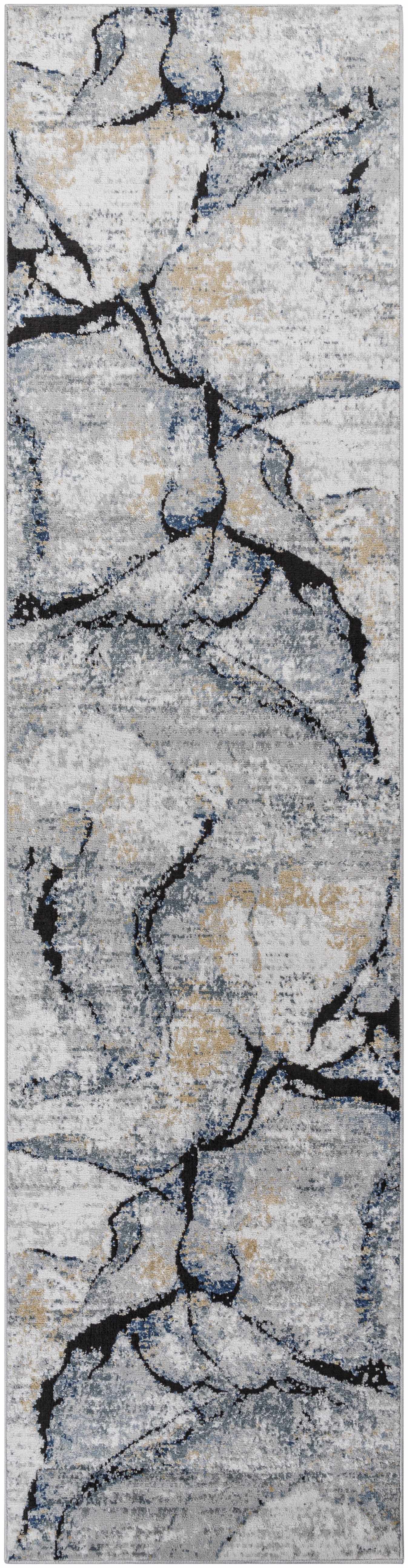 Fremantle Gray Marble Rug by Boutique Rugs