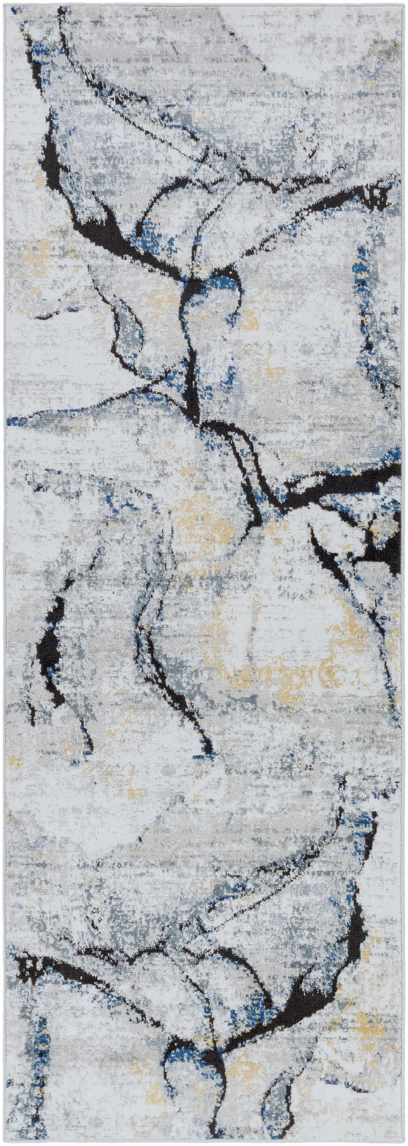 Fremantle Gray Marble Rug by Boutique Rugs