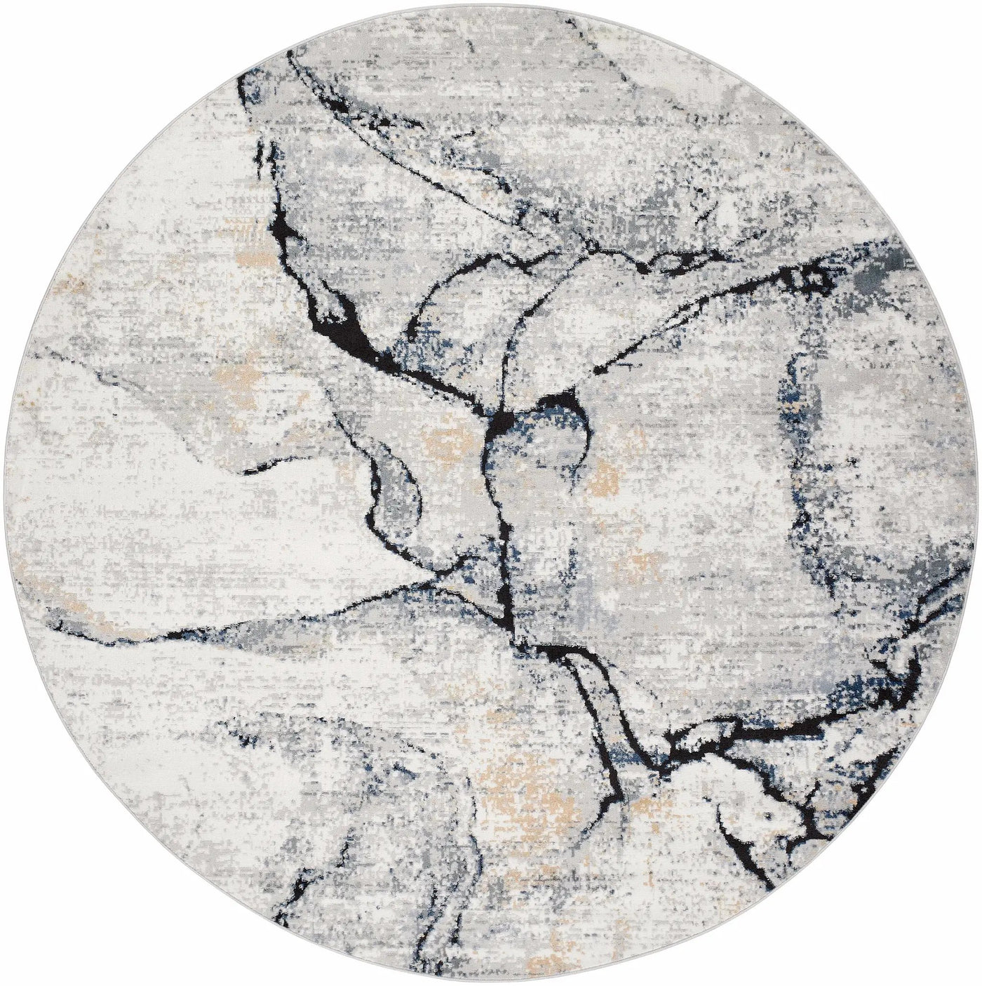 Fremantle Gray Marble Rug by Boutique Rugs
