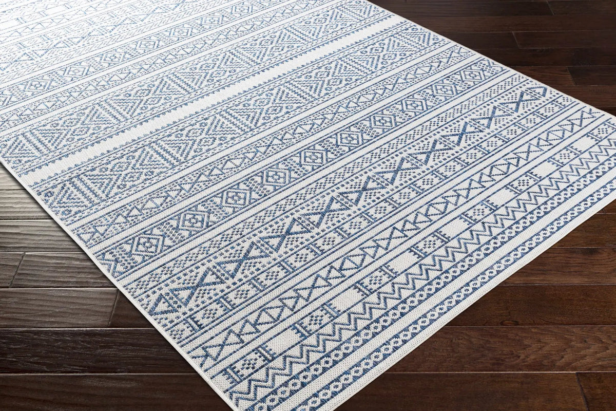 Freshwater White&Blue Outdoor Rug - Clearance, photo 8 of 12