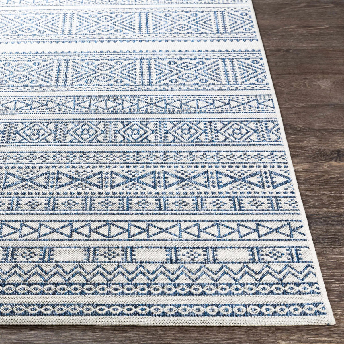 Freshwater White&Blue Outdoor Rug - Clearance, photo 9 of 12