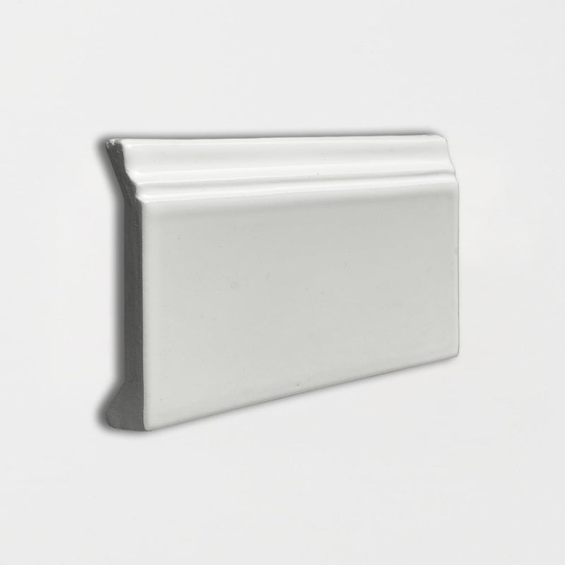 Pebble Glossy Base Trim Ceramic Moldings 4 3/16x6 Ceramic Glossy 4x8 Moldings