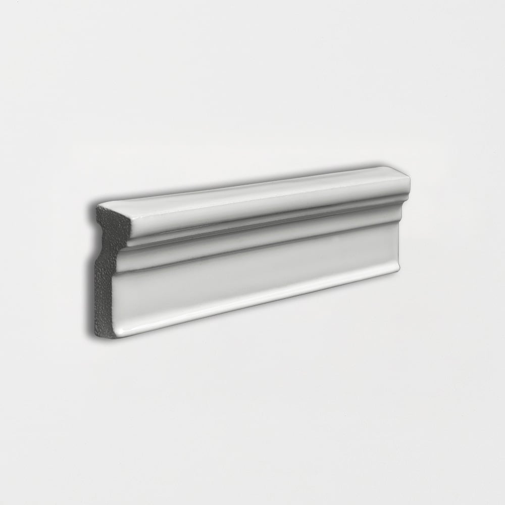 Pebble Glossy Ogee Trim Ceramic Moldings 2x6 Ceramic Glossy 2x6 Moldings