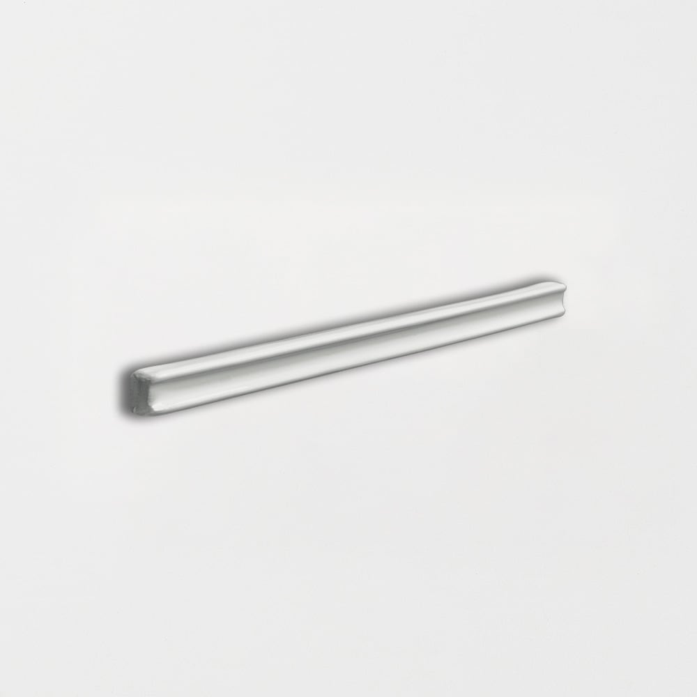 Pebble Glossy Pencil Trim Ceramic Moldings 5/8x6 Ceramic Glossy 2x6 Moldings