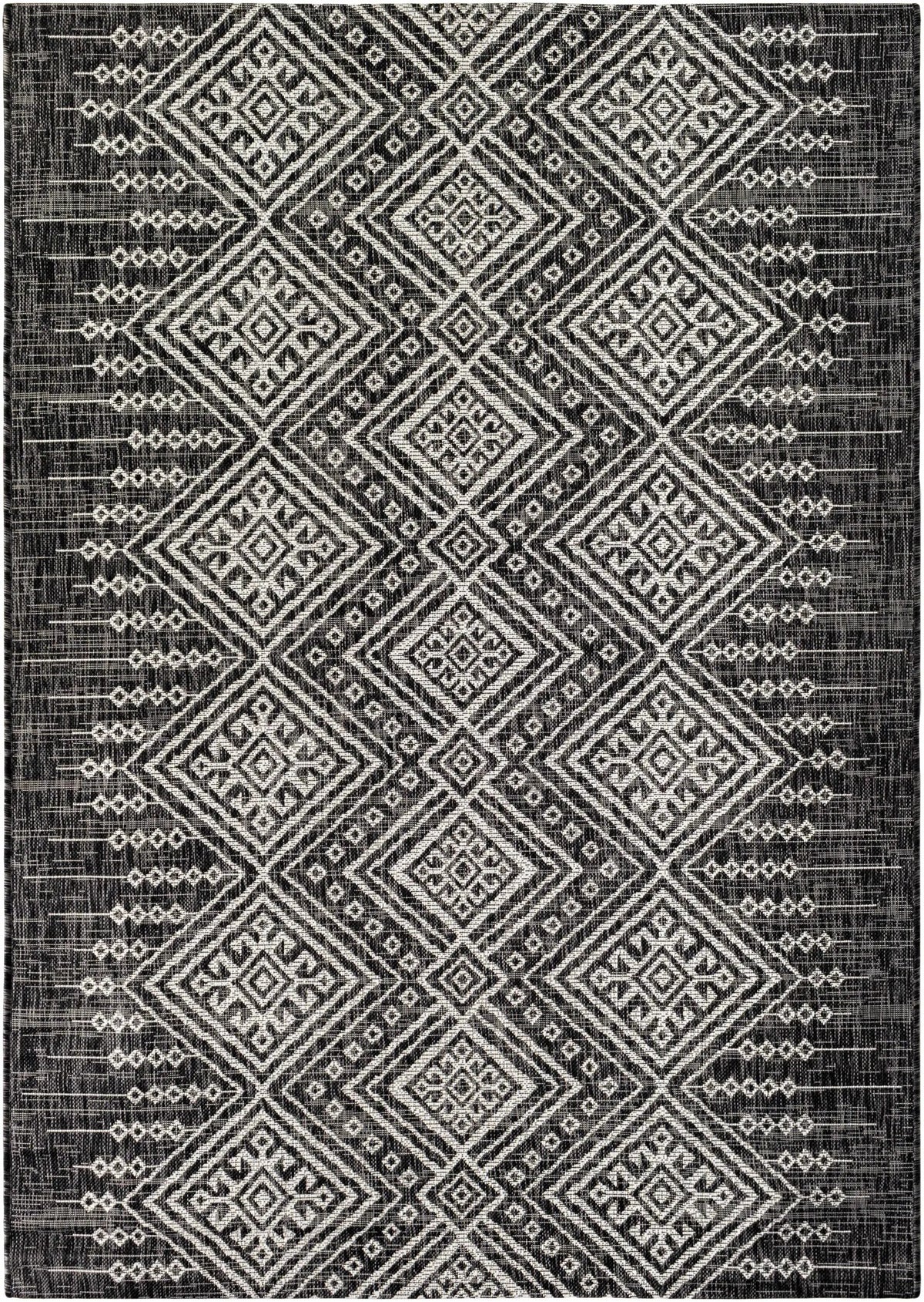 Frankville Black&White All Over Performance Outdoor Rug