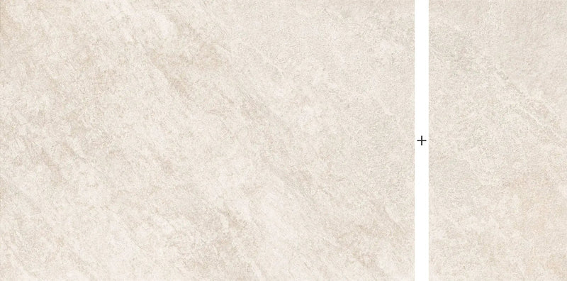 Frontier20 African Beige Mix + Quartz Look Porcelain Pavers 24x48 by landmarkceramics
