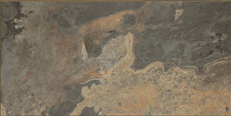 Frontier20 California Gold Slate Look Porcelain Pavers 12x24 by landmarkceramics