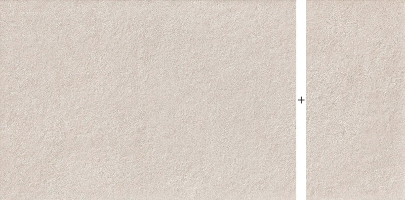 Frontier20 Indiana Grey Select Mix + Limestone Look Porcelain Pavers 24x48 by landmarkceramics