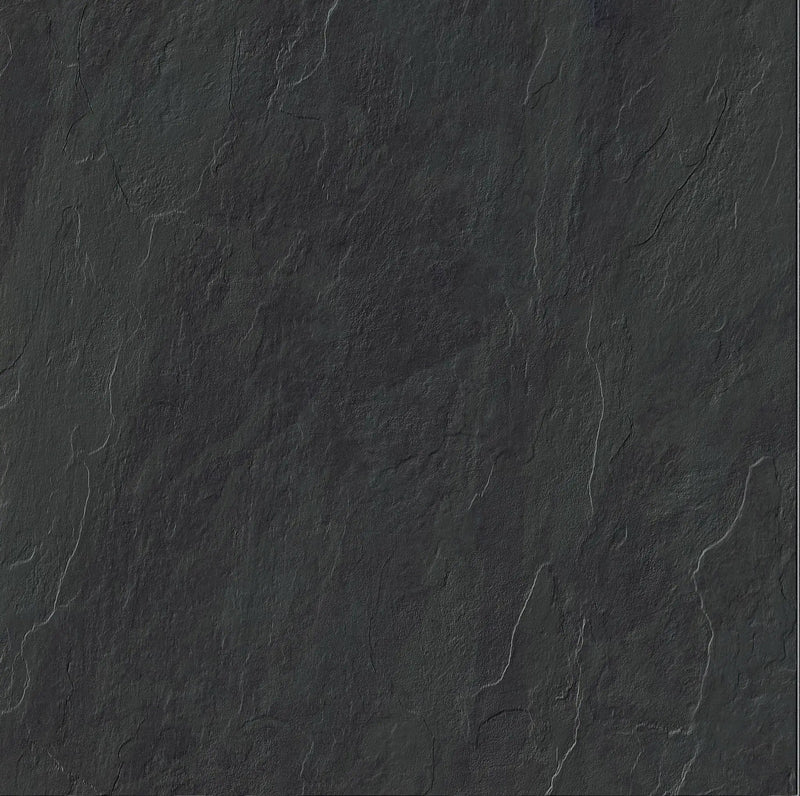 Frontier20 Montauk Black Coping & Stair Tread Corner Left Bullnos Slate Look Porcelain Moldings 12x48 by landmarkceramics