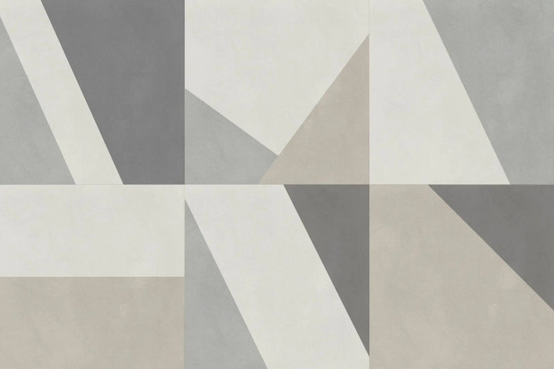 Frontier20 Patchwork Mix Double Mesh Deco Look Porcelain Moldings 24x24 by landmarkceramics