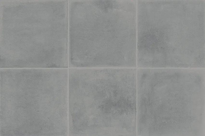 Frontier20 Simply Grey Coping & Stair Tread Corner Right Bullnose Concrete Look Porcelain Moldings 12x24 by landmarkceramics