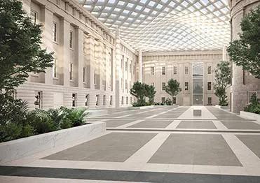 Frontier20 Cosmos Stone Look Porcelain Pavers 24x24 by landmarkceramics