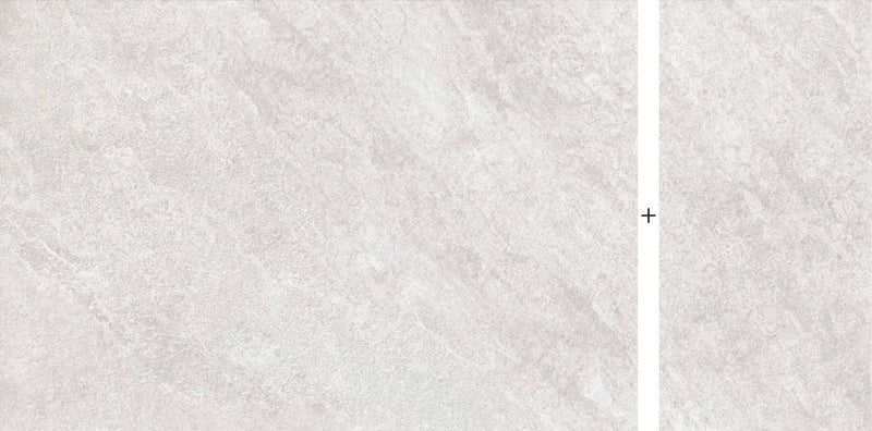 Frontier20 Star Grey Mix + Quartz Look Porcelain Pavers 24x48 by landmarkceramics