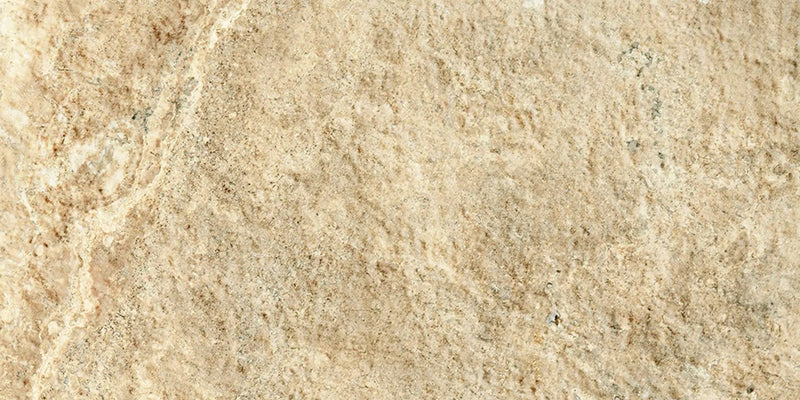 Frontier20 Travertine Cross Cut Cream Look Porcelain Pavers 12x24 by landmarkceramics