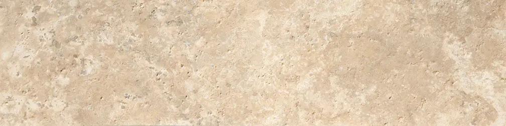 Frontier20 Travertine Cross Cut Cream Grip Stair Tread Look Porcelain Moldings 12x48 by landmarkceramics