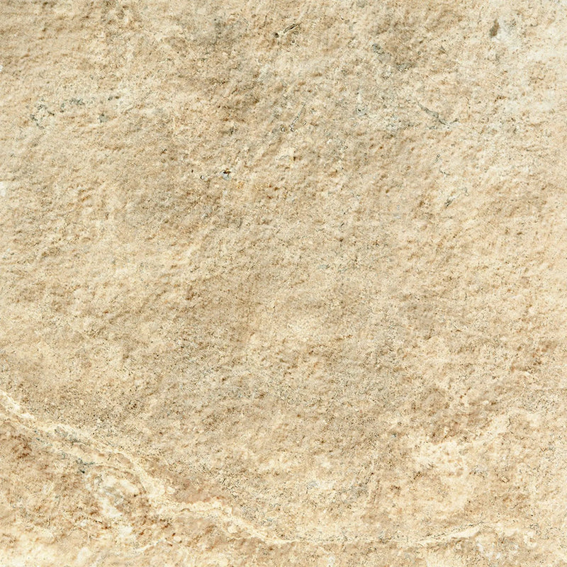 Frontier20 Travertine Cross Cut Cream Look Porcelain Pavers 24x24 by landmarkceramics