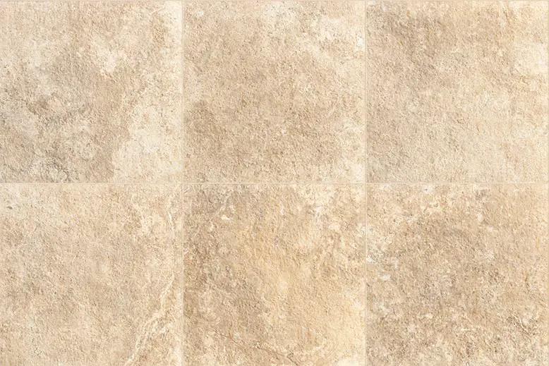 Frontier20 Travertine Cross Cut Cream Cover Look Porcelain Moldings 12x24 by landmarkceramics
